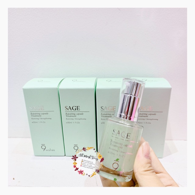 TINH CHẤT PHỤC HỒI CHO DA NHẠY CẢM SAGE CAPSULE ESSENCE 9 WISHES