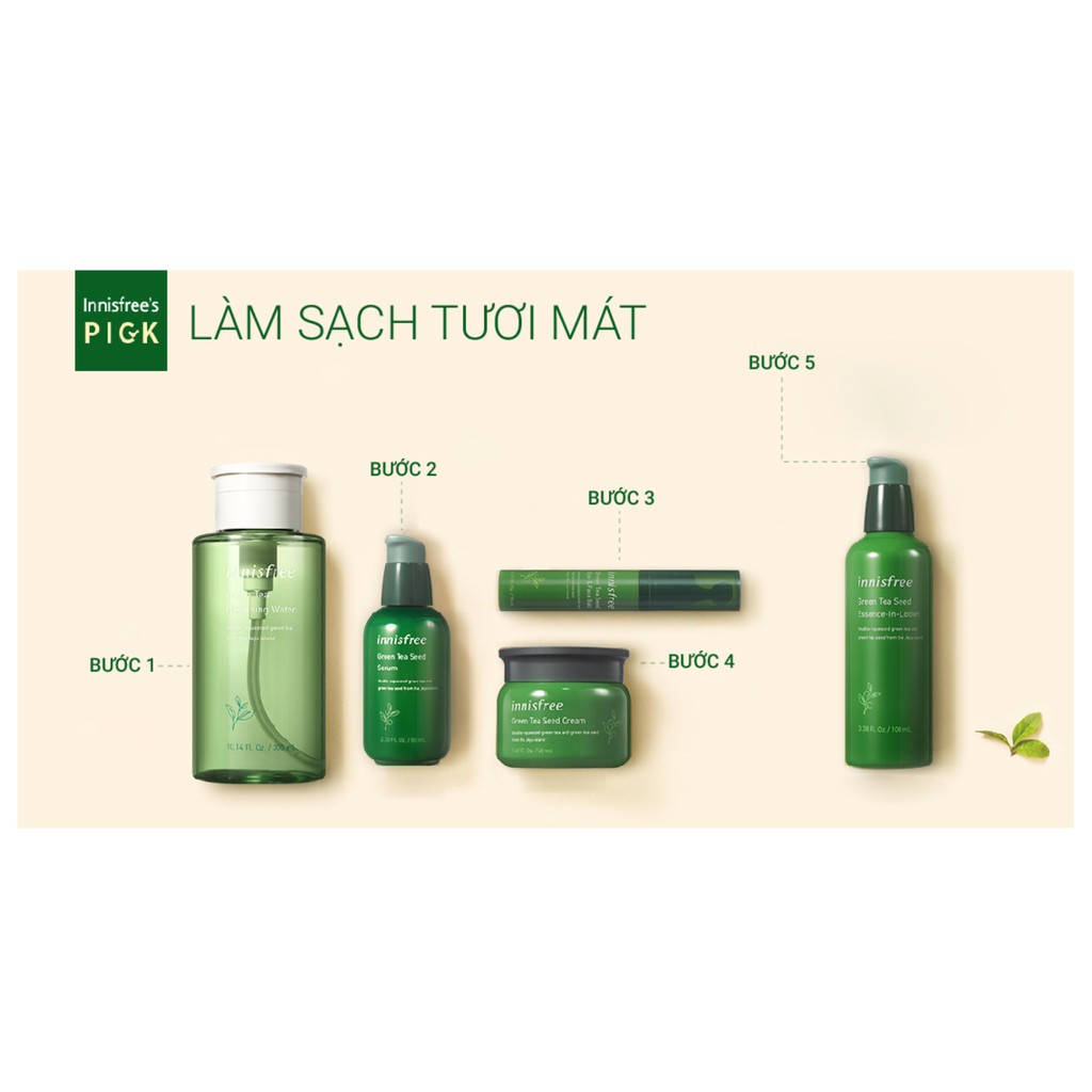 Mới! Tinh chất dưỡng ẩm innisfree Green Tea Seed Serum 80ml | BigBuy360 - bigbuy360.vn