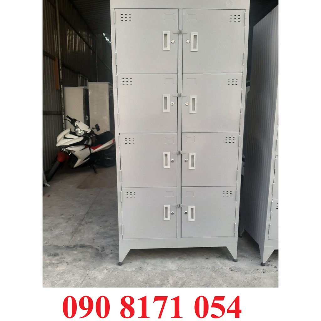 Tủ locker tủ hồ sơ hình ảnh thực tế 6 cửa 8 cửa 10 cửa sắt dày dặn