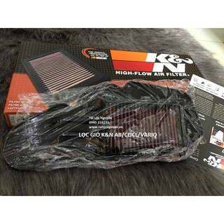 LỌC GIÓ K&N CHÍNH HÃNG CHO AB/CLICK/VARIO/SH MODE