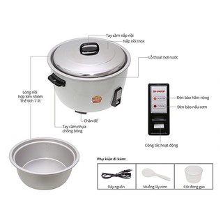 Nồi Cơm Điện SHARP KSH-D77V 7 lít chính hãng