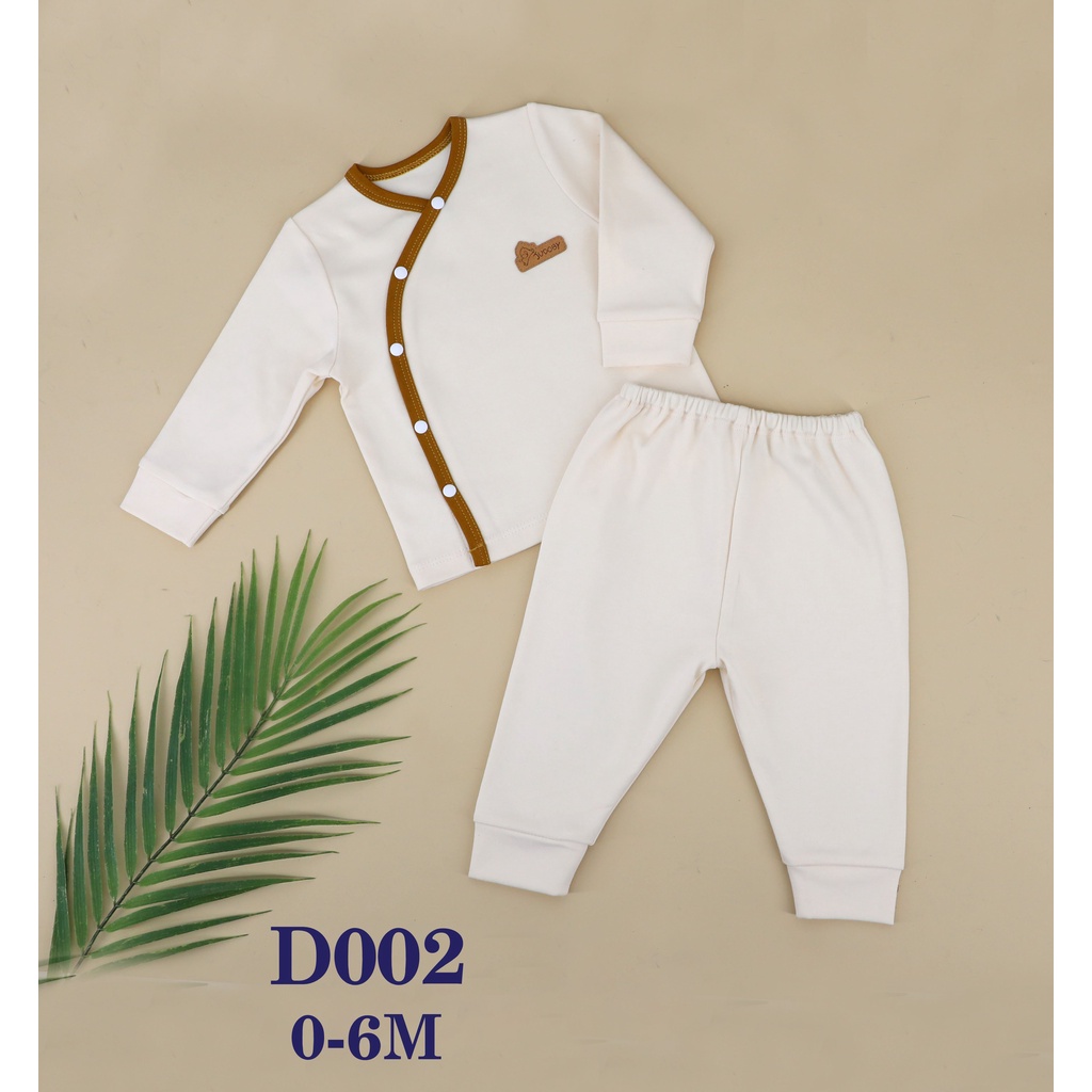 Bộ sơ sinh dày cài lệch Dokma JB012