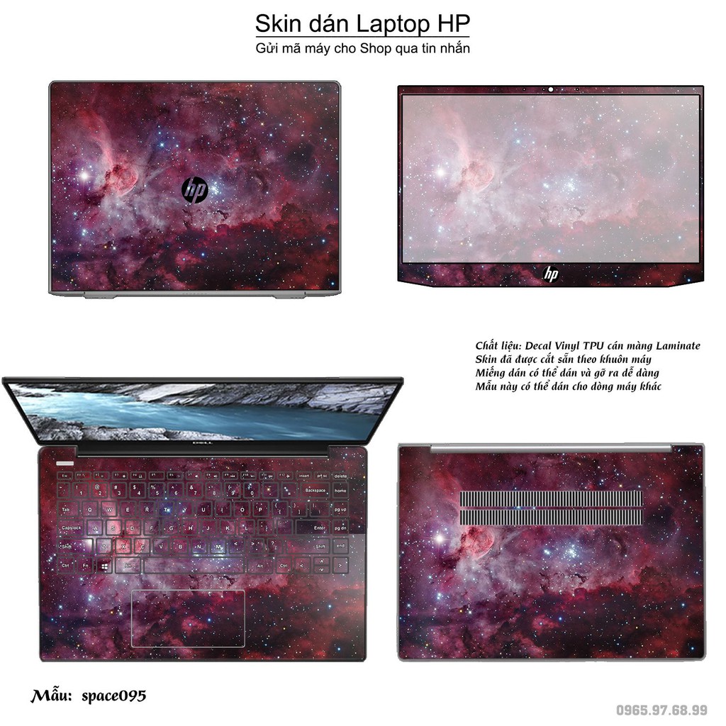 Skin dán Laptop HP in hình không gian _nhiều mẫu 16 (inbox mã máy cho Shop)