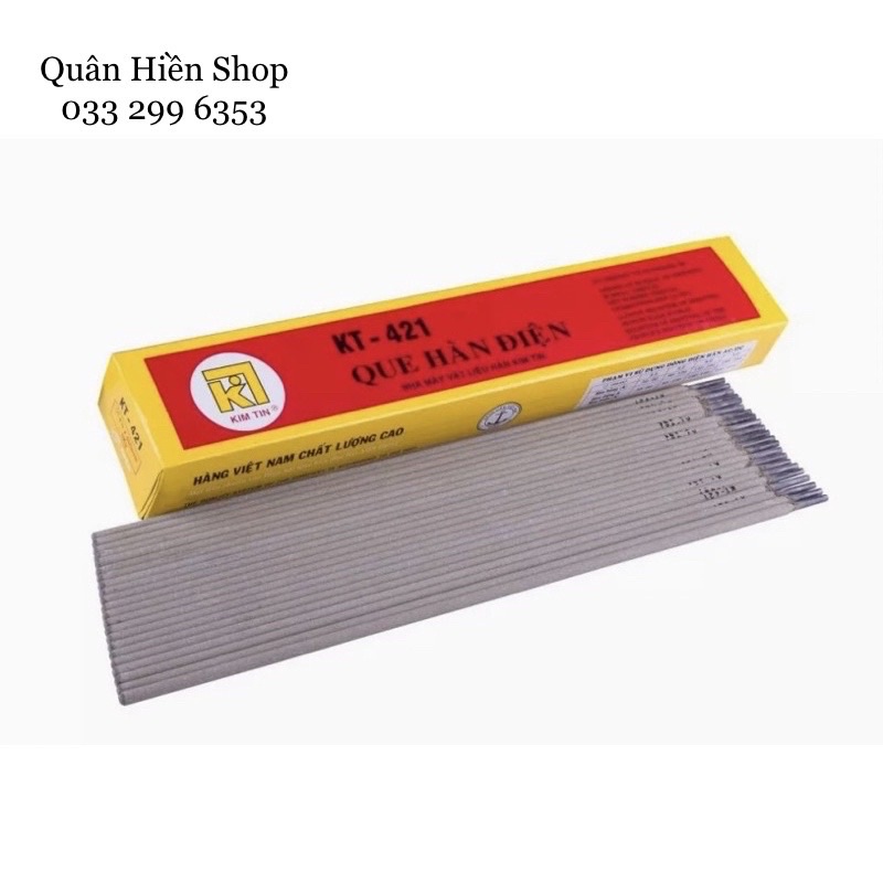 Hộp que hàn sắt Kim Tín KT-421 Φ2.5mm và Φ3.2mm