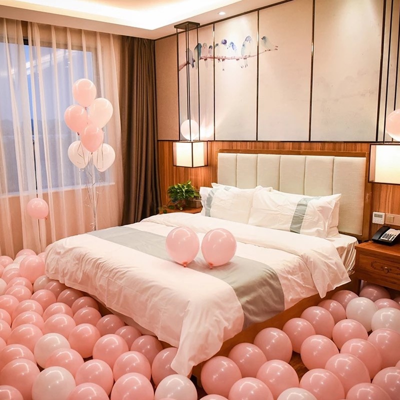 Set 50 Bong Bóng Cao Su Dày 2.8g 12 inch Trang Trí Tiệc Sinh Nhật/Giáng Sinh