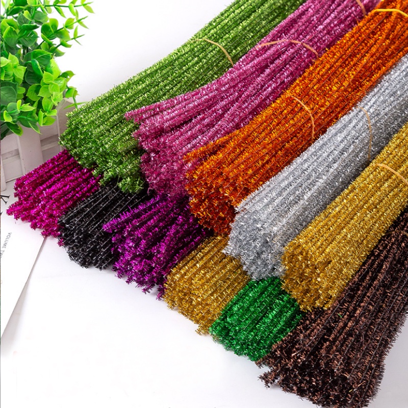 Combo 3 dây nhũ, kim tuyến nhiều màu bó hoa trang trí, làm đồ handmade siêu xinh
