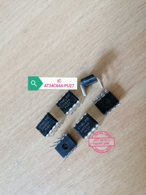 IC nhớ EPROM AT24C64 chân cắm DIP8 chính hãng ATMEL