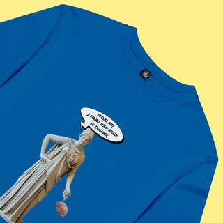 Áo thun unisex áo thun nam nữ cotton 100% in hình Excuse me, I found your brain
