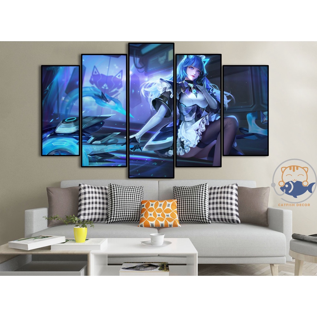 Tranh dán tường decor góc gaming - AOV - Liên Quân mobile - bộ 13