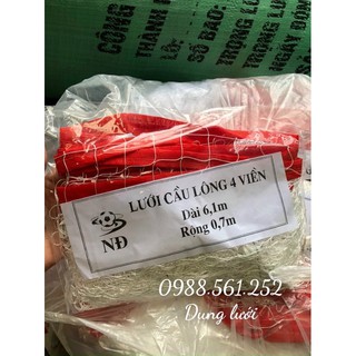 Lưới cầu lông may 4 viền - thể thao ngoài trời