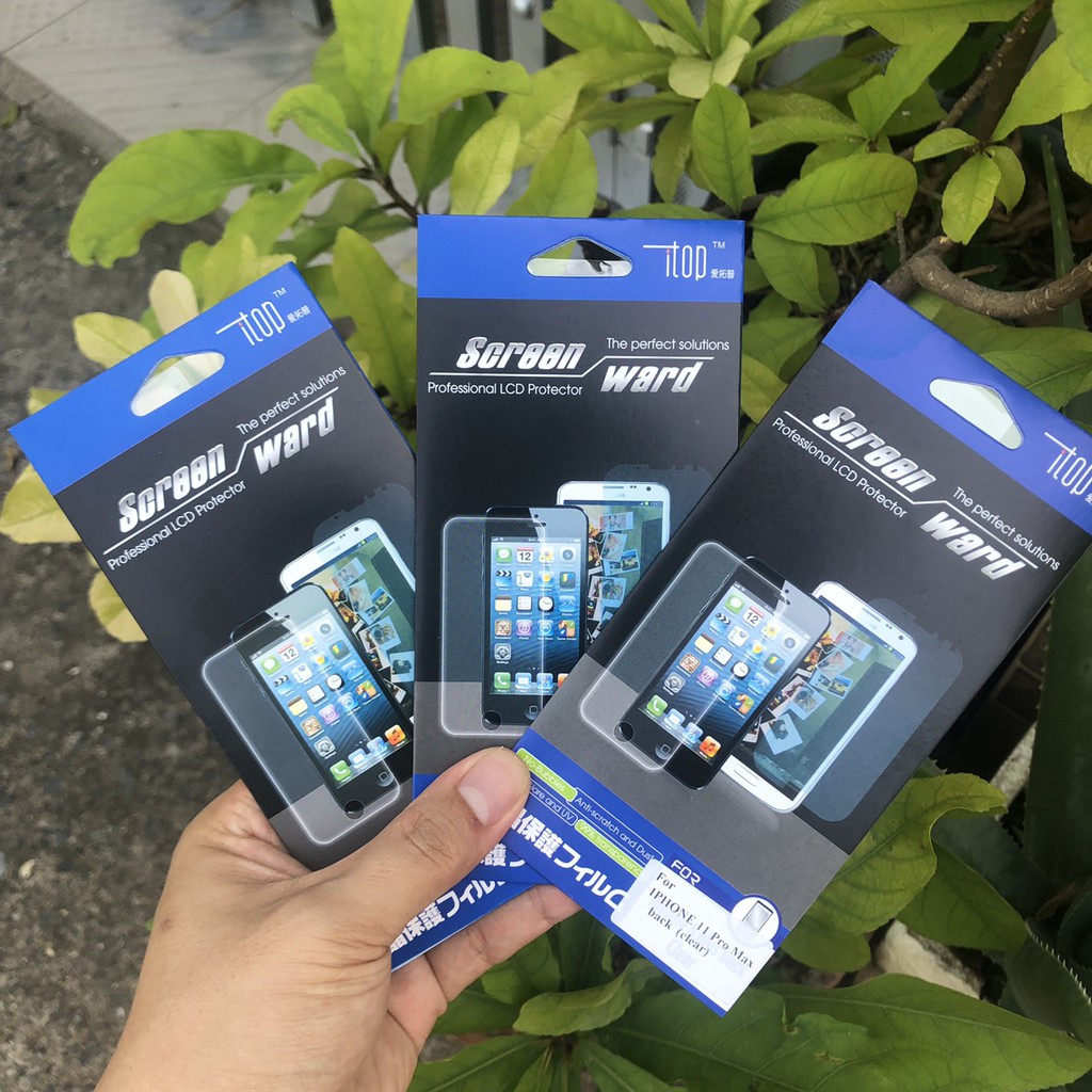 [ SIÊU SALE ] - Miếng Dán Trong Mặt Lưng Không Viền Cho iPhone 11, 11Pro, 11Pro Max - Tặng Kèm Bộ Khăn Lau 1-2