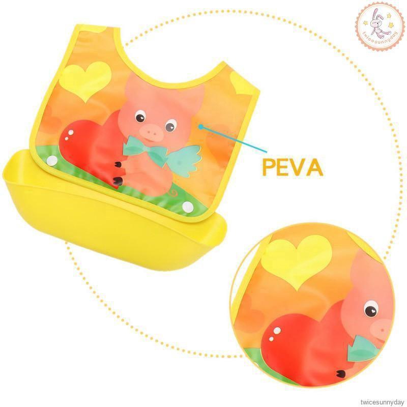 Yếm ăn bằng nhựa EVA chống thấm nước thời trang cho bé