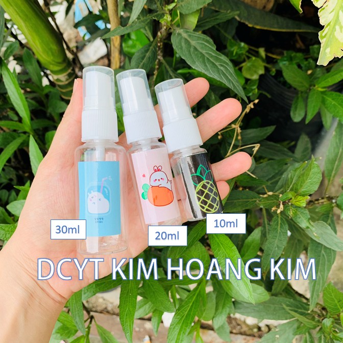 Lọ chiết mỹ phẩm dạng xịt phun sương tiện lợi dung tích 10ml/20ml/30ml