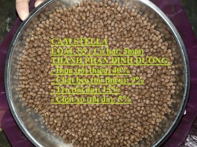 1kg Cám Stella S3/S5/S7  thích hợp cho CÁ VÀNG, CHÉP, KOI