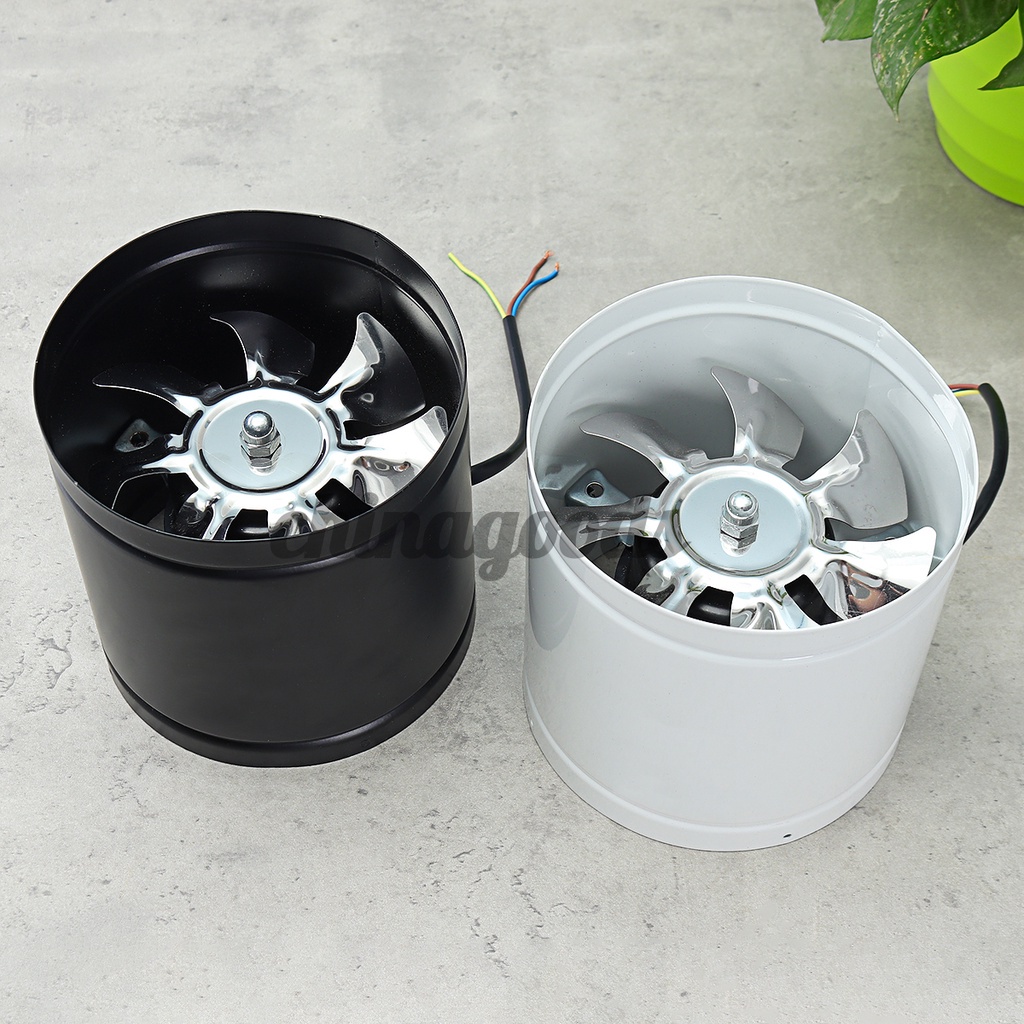Quạt tản nhiệt 6 inch cánh kim loại cho ống xả xe hơi