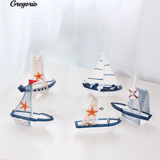 Mô Hình Thuyền Buồm Trang Trí Bằng Gỗ