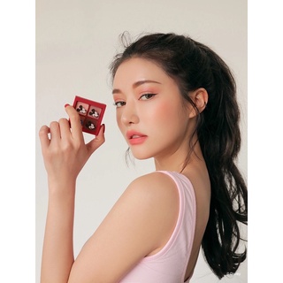 [100% AUTH] [3CE x Disney]Bảng Phấn Mắt 4 Ô Mickey Side By Side Vỏ Đỏ 3,2G