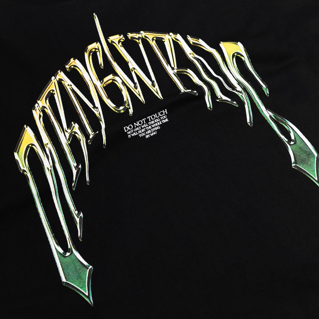 Áo thun Morning Warning Chrome Black - Áo Thun Unisex Form Rộng Tay Lỡ Oversize Cotton 100% Local Brand