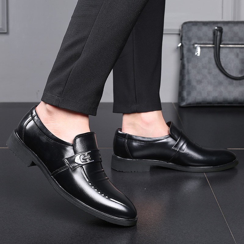 Giày Tây Nam - TẶNG TẤT - Giày Lười Nam Cao Cấp Xuất Dư GD94 | BigBuy360 - bigbuy360.vn