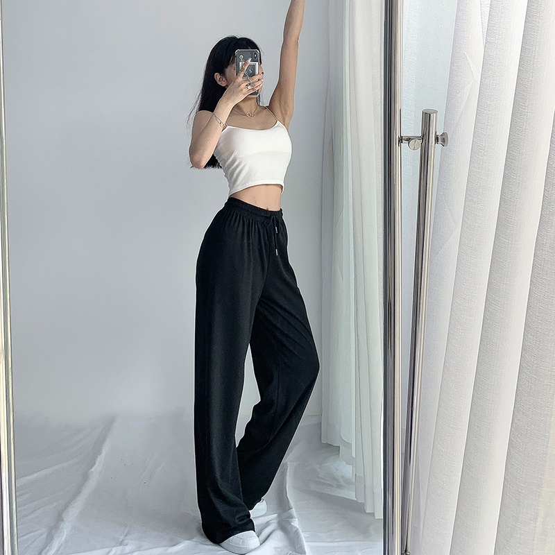 Quần Nữ Thể Thao Ống Suông Chất Thun Tăm Phong Cách Hàn Quốc Thời Trang Sugal QUAN NU 028
