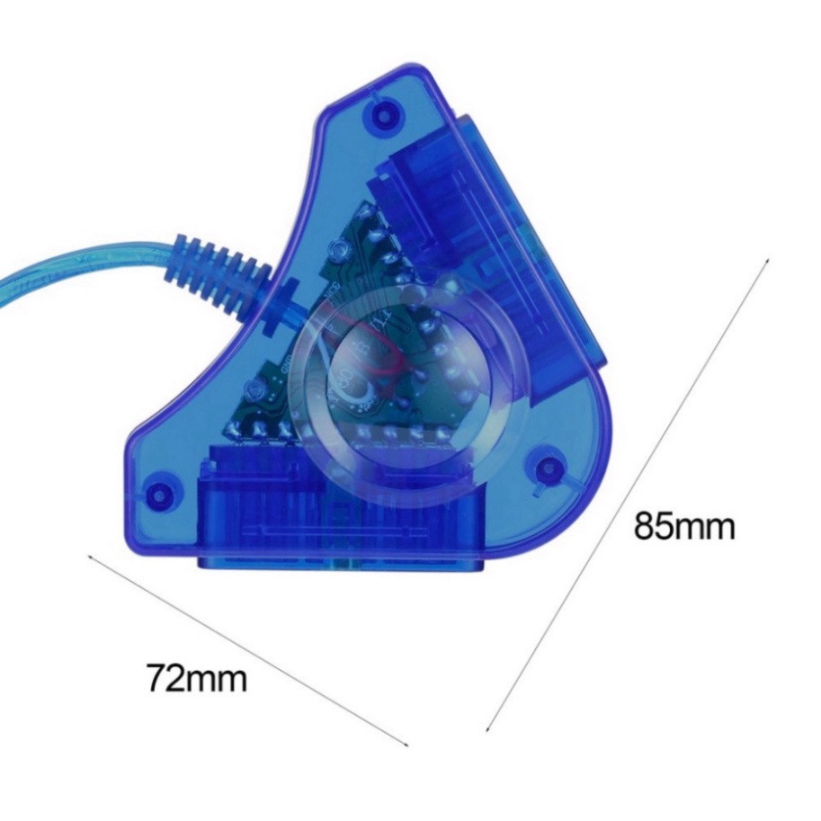 Dây cáp chuyển đổi 2 cổng USB cho tay cầm chơi game PS1 PS2 MG12