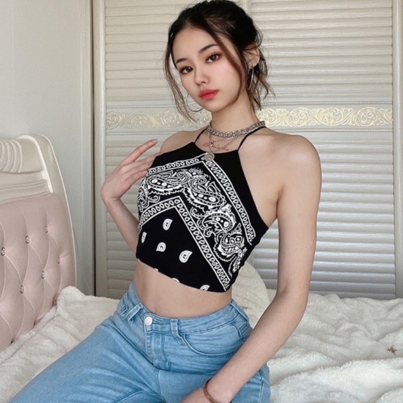 áo yếm thổ cẩm croptop đi biển đi chơi siêu xinh khách ơi