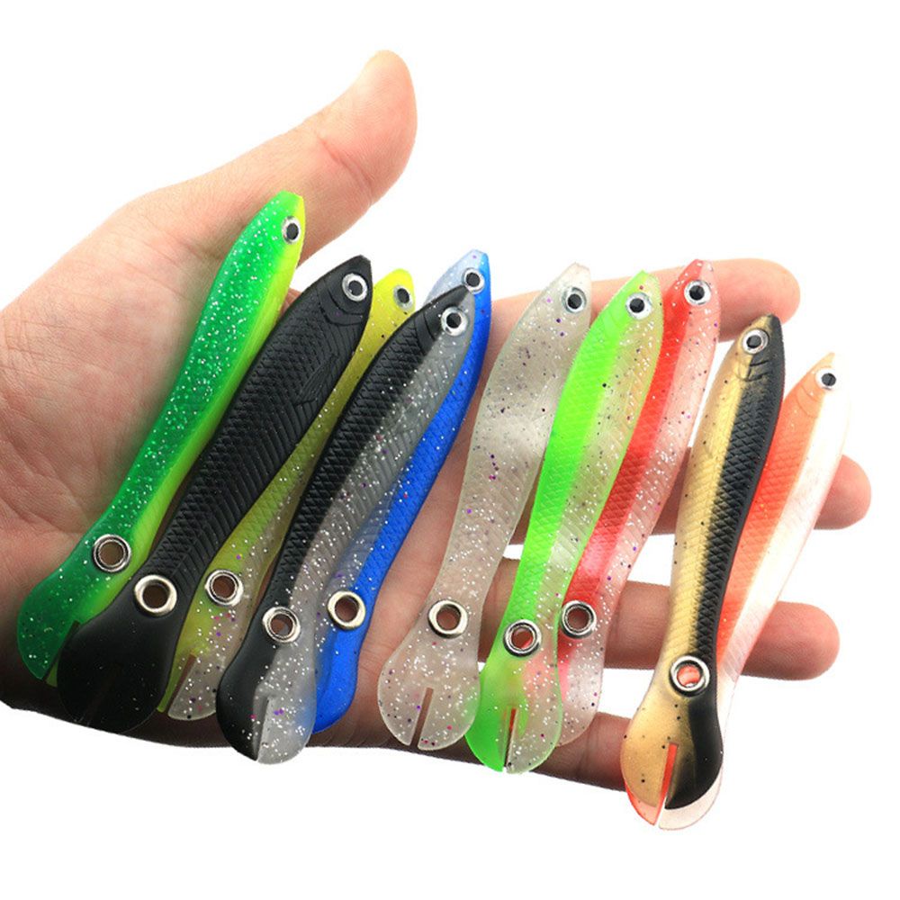 Set 5 Mồi Câu Cá Nhân Tạo Bằng PVC Mềm Nhiều Màu Sắc