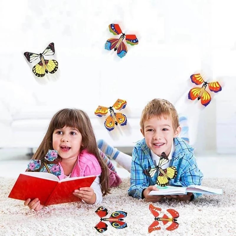 Đồ Chơi Hình Bướm Có Dây Cao Su Có Thể Bay Được Dành Cho Trẻ Em