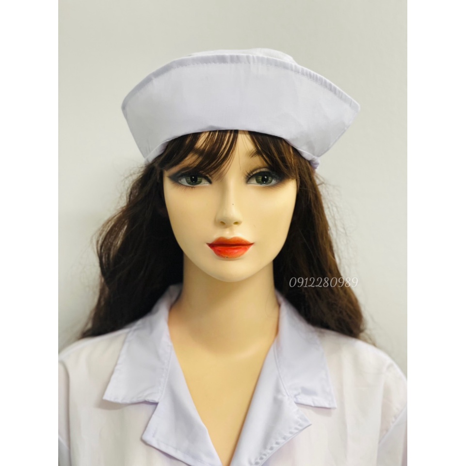 Áo Blouse 2 túi xéo ngành y tế tay ngắn vải silk Ngựa loại 1 mặc rất mát mịn mềm _ Hình chụp thật