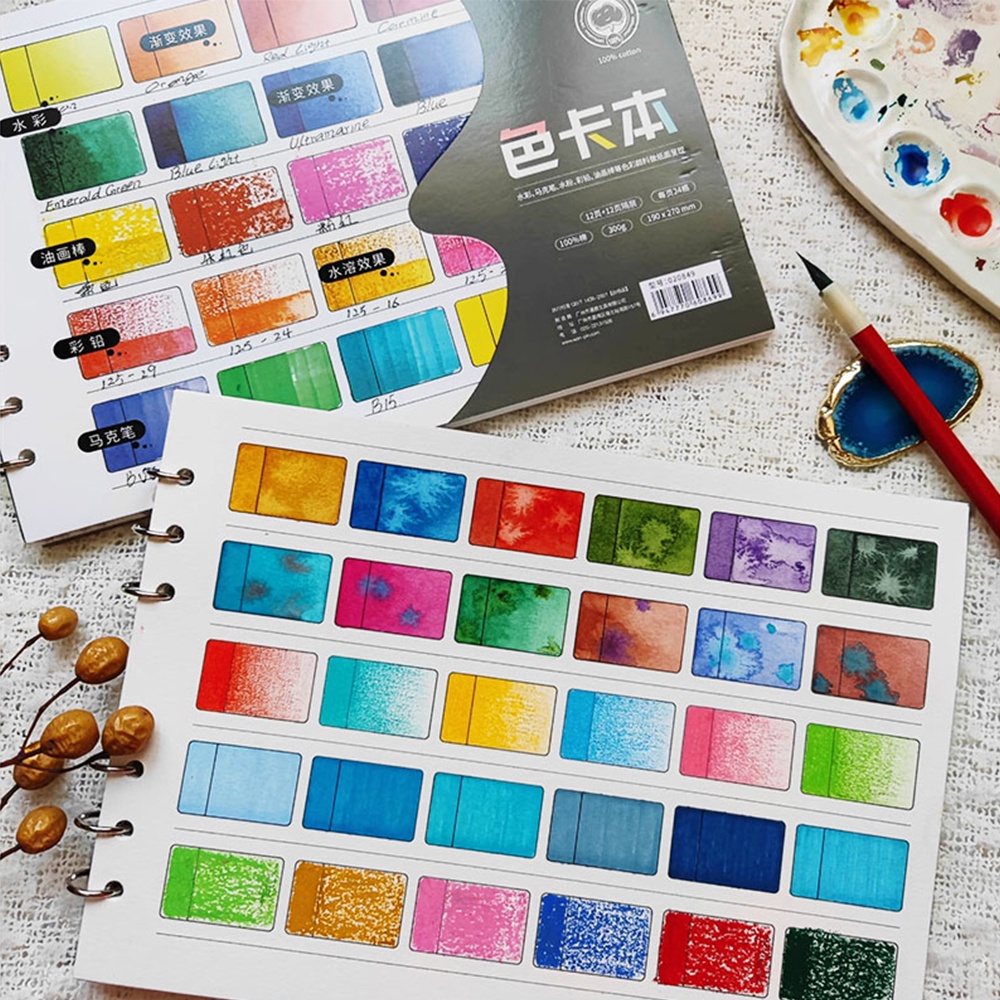 Sổ Tay 300gsm Bằng Cotton Dùng Vẽ Màu Nước Tiện Dụng