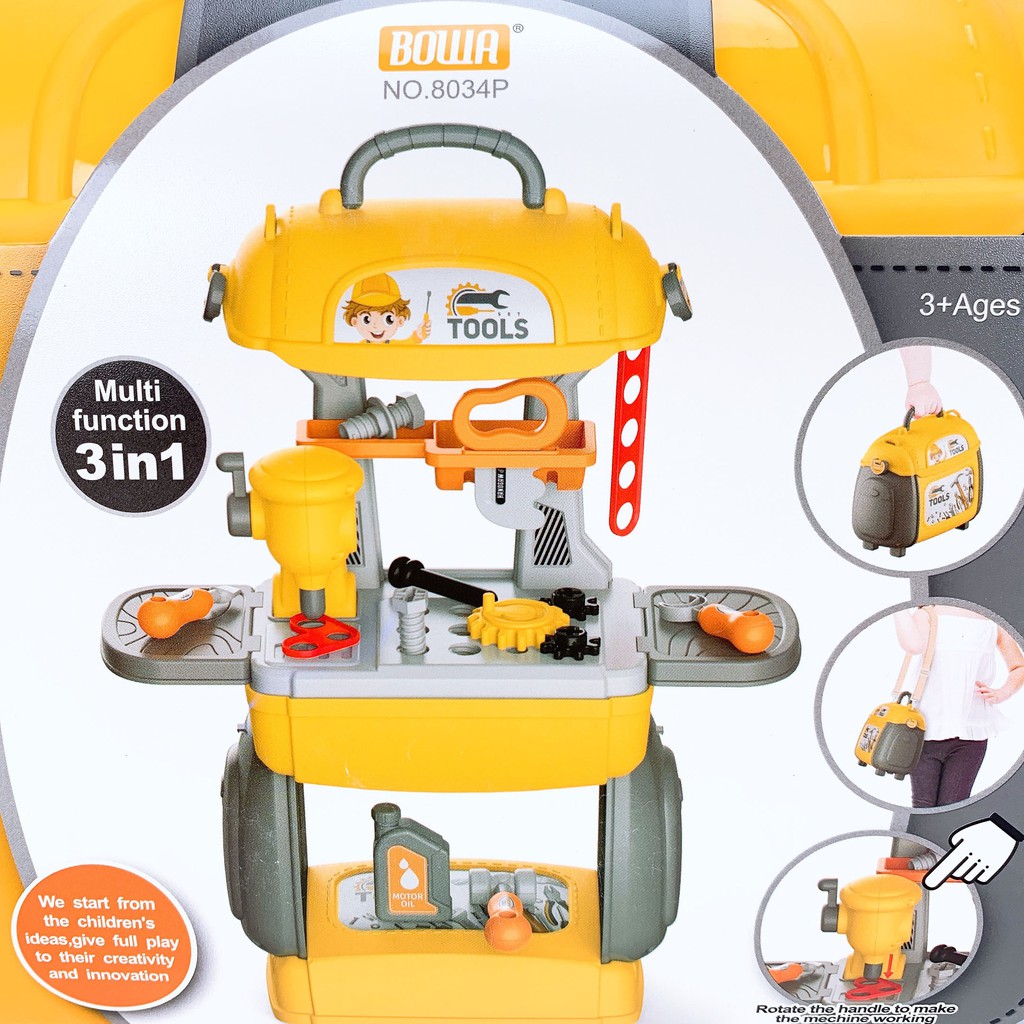 Vali Đồ Chơi Nấu Ăn Kitchen - Cắt Tóc Hair Salon - Trang Điểm DRESSER - Cơ Khí Tool Table