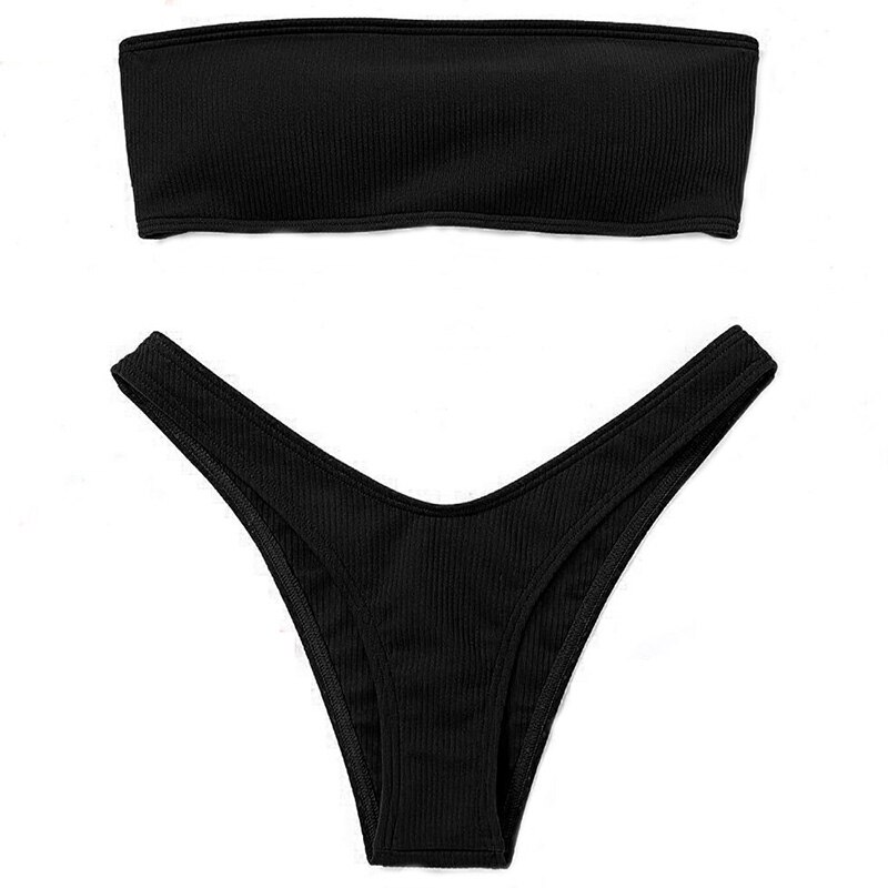 Bộ Đồ Bơi Bikini Màu Hồng Hở Lưng Có Gân Điều Chỉnh Được Quyến Rũ Cho Nữ