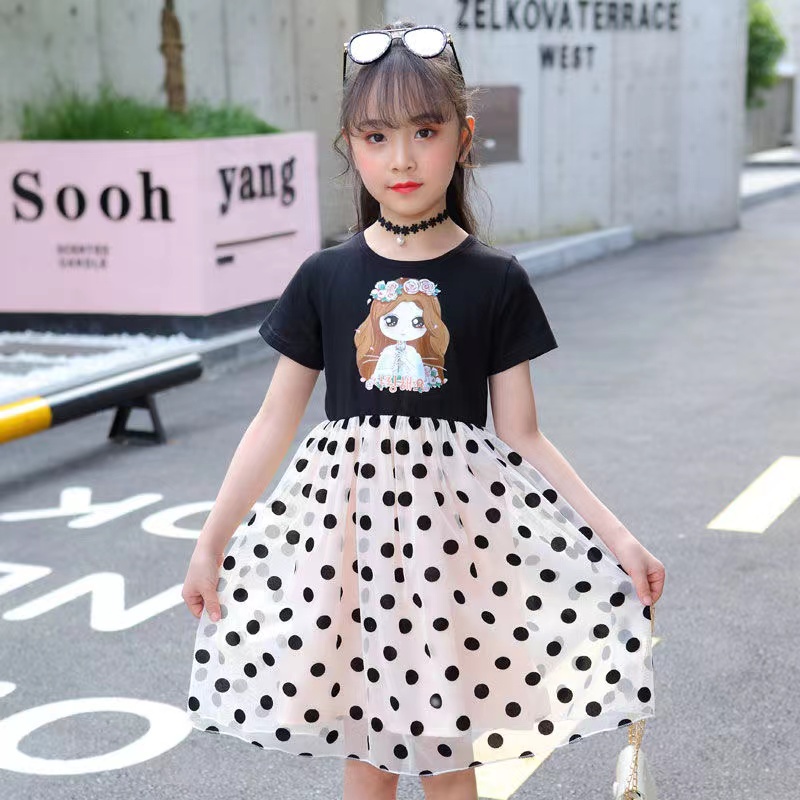 Đầm Bé Gái Đầm Thời Trang Mùa Hè Phong Cách Hàn Quốc Mới Cho Bé Gái Váy Bé Gái