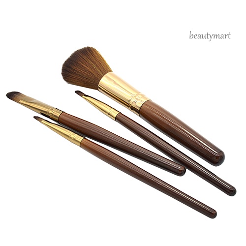 [Hàng mới về] Set 4 cọ trang điểm tô son kẻ mày đánh phấn mắt má hồng tiện dụng