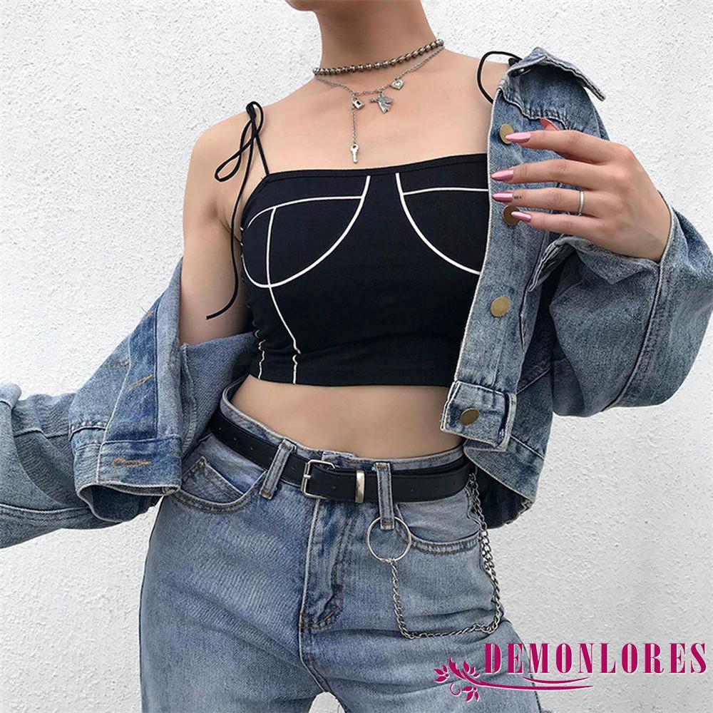 Áo dây nữ cộc tay hở eo quyến rũ