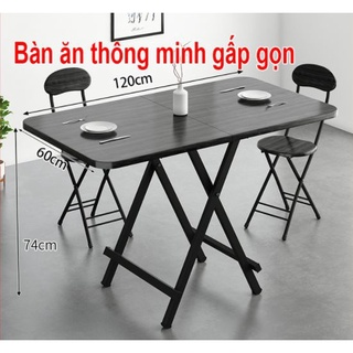 bàn ăn gấp gọn 80x80cm,100x60cm, 12 bàn ăn cơm xếp gọn thông minh dùng cho gia đình, căn hộ nhỏ giúp tiết kiệm diện tích
