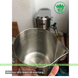 Ca Đánh Sữa Inox 350ml Có Chia Vạch