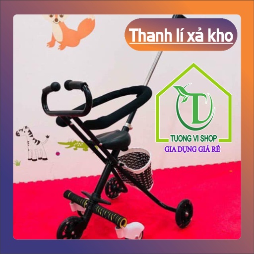 Xe đẩy 5 bánh gấp gọn thông minh cho bé có thể xếp gọn đem đi dễ dàng