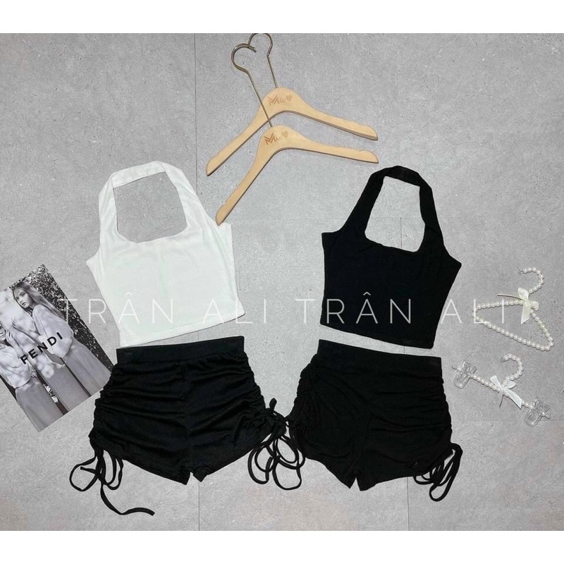 Sét áo chông cô + quần rút dây đùi