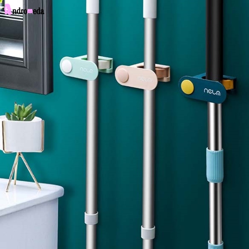 Giá đỡ cây lau nhà gắn tường tiện dụng cho nhà bếp/ nhà tắm