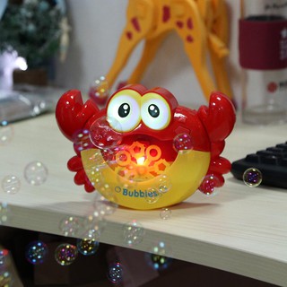 Automatic Bubble Maker Blower Music Bubble Maker Baby Bath Toy Bubble Machine Big Crab Bathtub Soap
