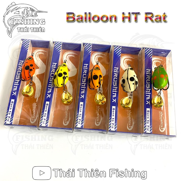 Mồi Giả Câu Cá Nhái Hơi Chuột Sóc Ballon HT Rat Dài 40mm Nặng 6.5g Mẫu Mới Nhiều Màu Siêu Nhạy Dùng Câu Cá Lóc, Chẽm, Mú