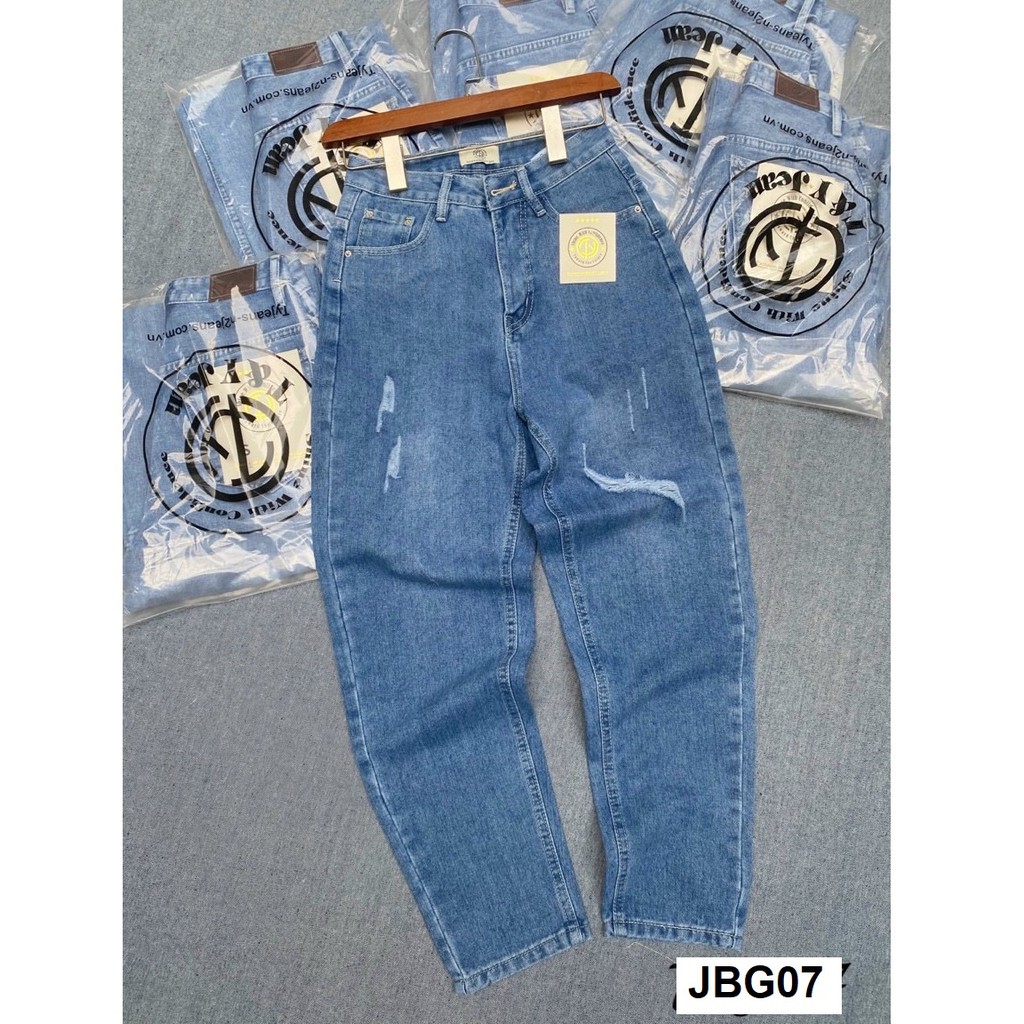 Quần jean baggy lưng cao chất form VNXK JBG07