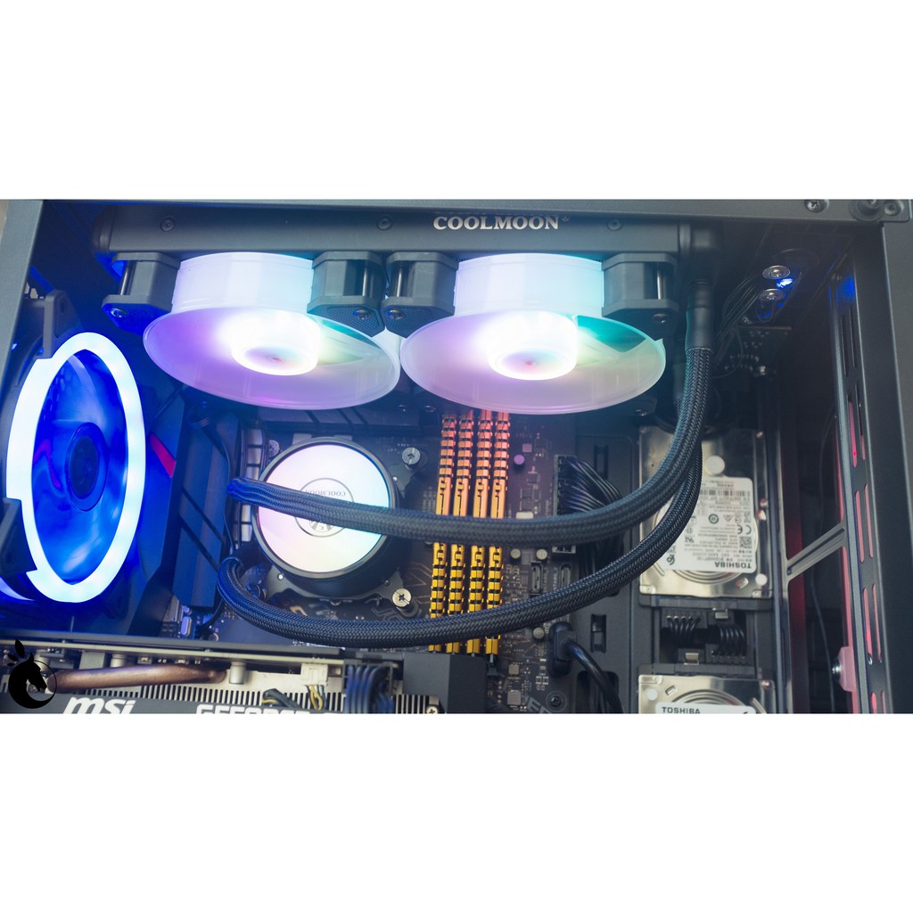 Tản nhiệt nước ALL IN ONE COOLMOON ICEMOON RGB 240 RGB