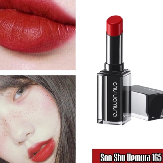 $ Son SHU UEMURA Màu 165 Vỏ Đen Màu Đỏ Cổ Điển Sang Trọng $ | BigBuy360 - bigbuy360.vn