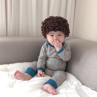 Mũ len giả tóc cho bé trai và bé gái