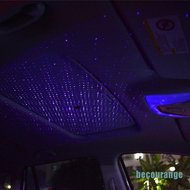 Đèn LED Usb Gắn Trần Xe Hơi Hình Bầu Trời Đầy Sao
