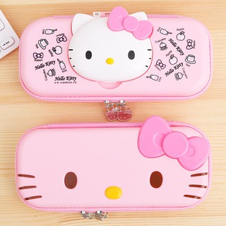 Hộp đựng bút viết cho bé gái hộp bút hello kitty cute dễ thương 2 màu trắng hồng cho học sinh - Misolkids by huong274
