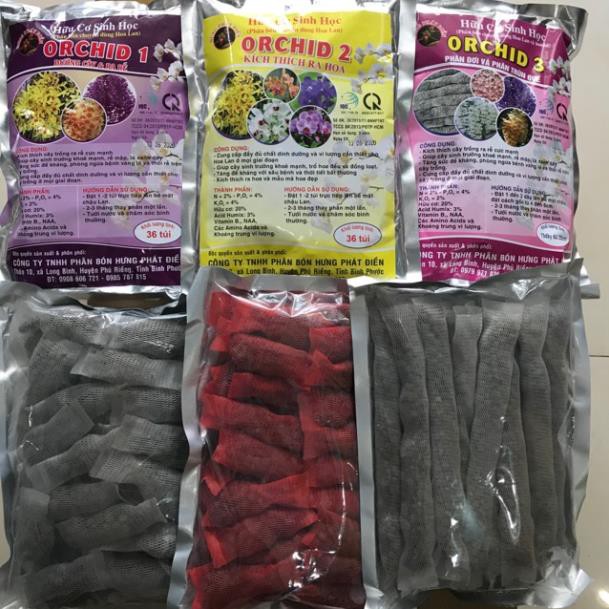 Phân Bón Lan ORCHID 1-2-3 - Dưỡng Cây - Kích Ra Hoa Phong Lan - Phân Lan Túi Lưới