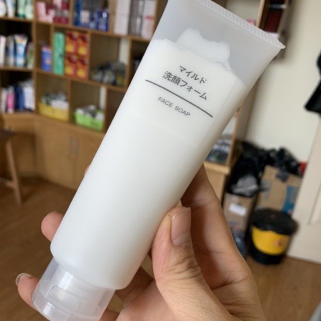 [100% Nhật Bản] Sữa rửa mặt Muji Face Soap (dòng dịu nhẹ) 120g